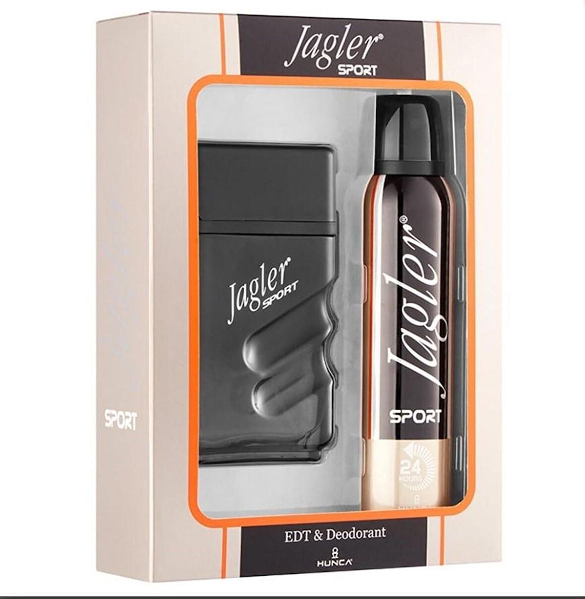 JAGLER Sport Erkek Parfüm Seti 90 ml EDT + 150 ml Deodorant