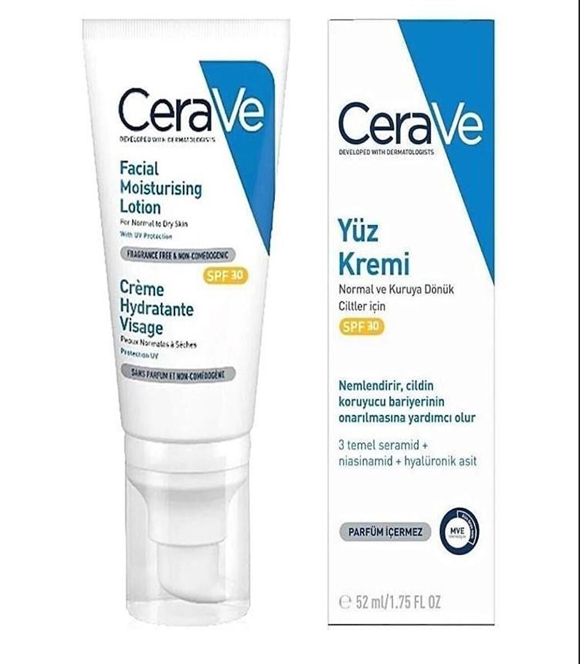 Cerave Nemlendirici Yüz Kremi SPF30 52 ML