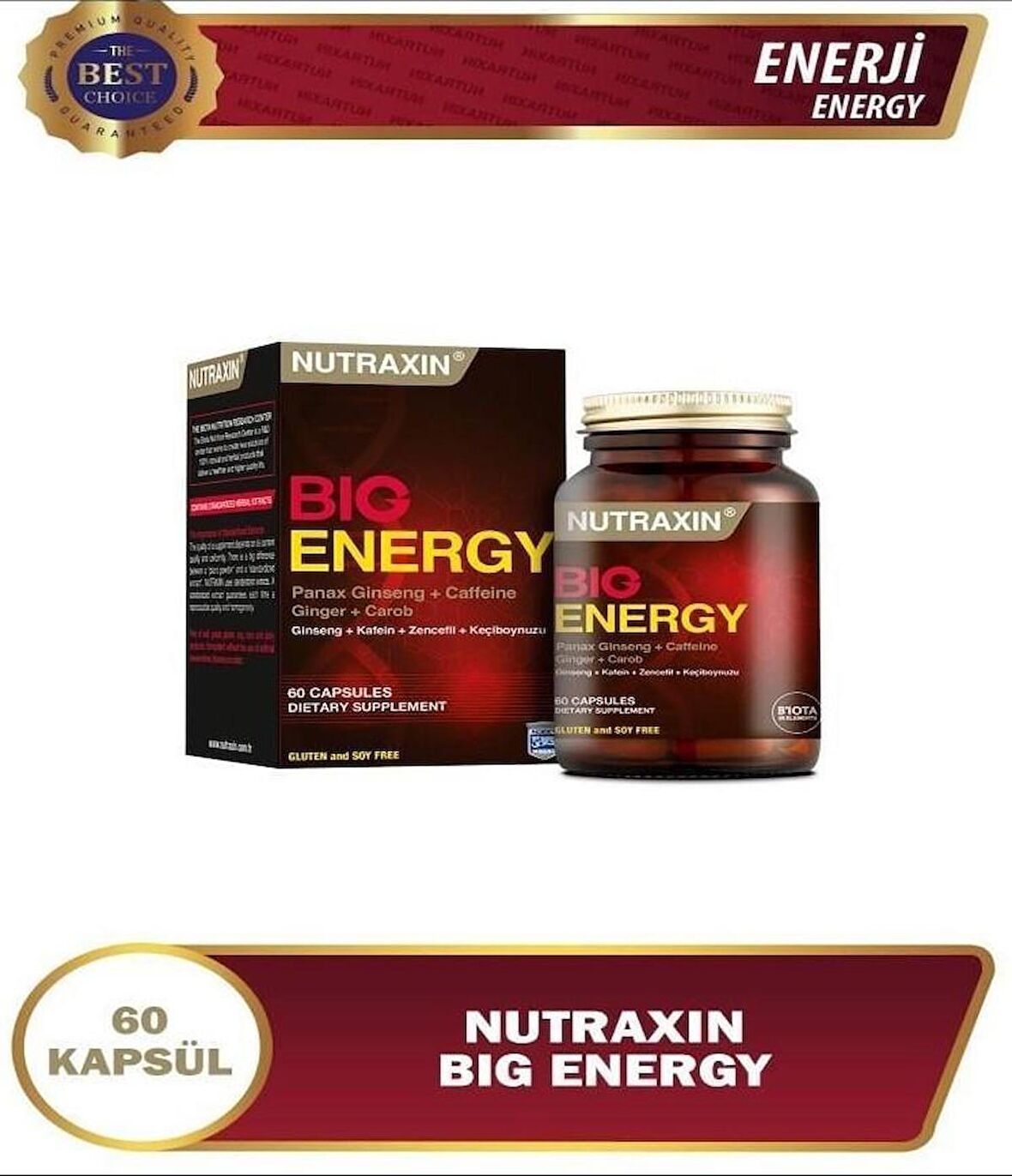 Nutraxin Big Energy 60 Kapsül