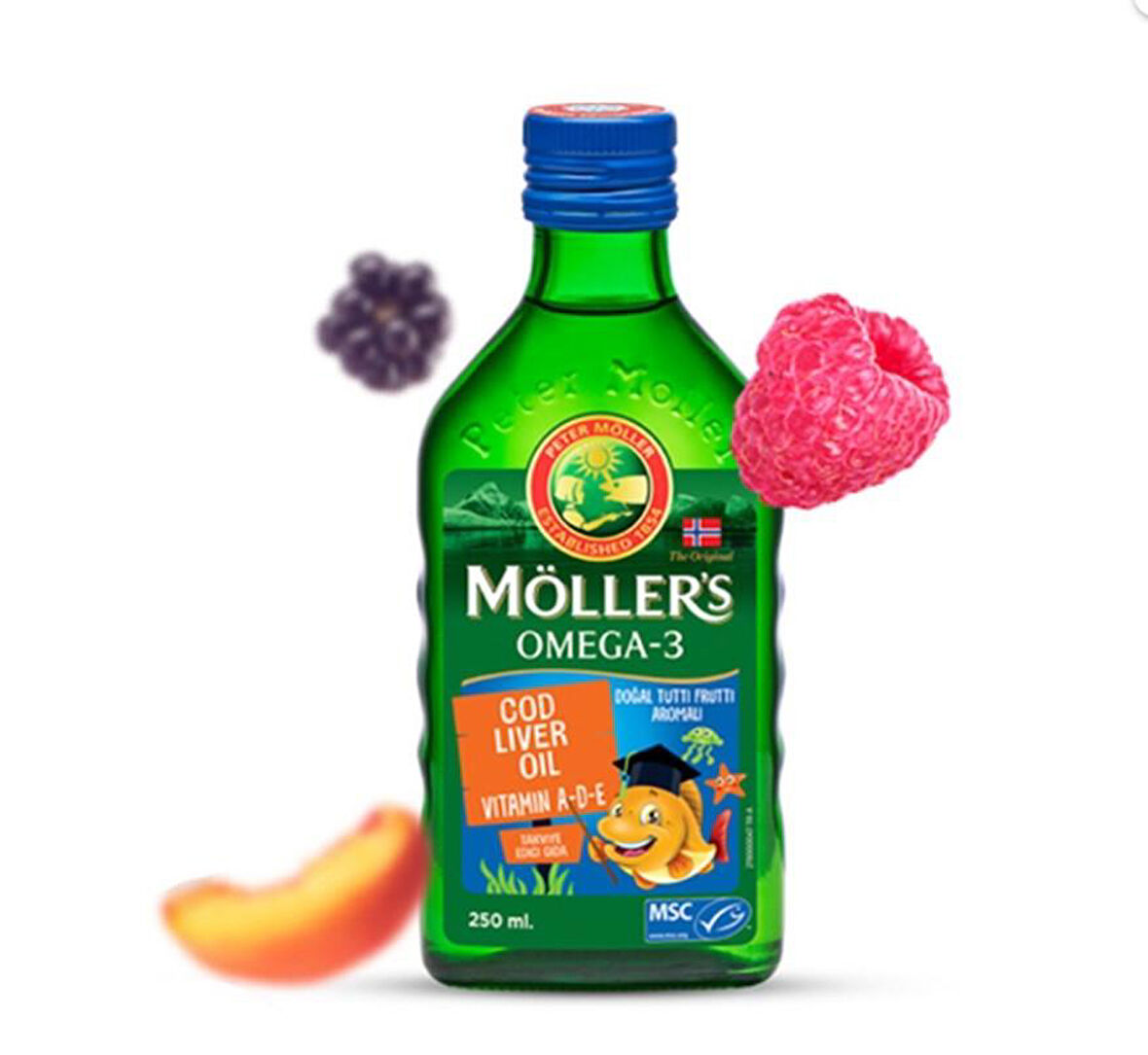 Möllers Omega 3 250 ml Tutti Frutti Aromalı Balık Yağı