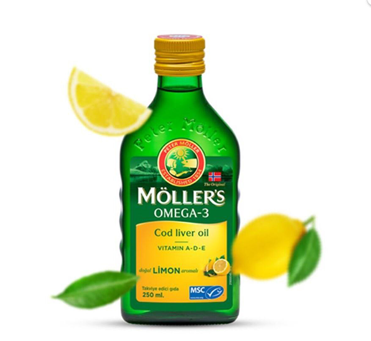 Möller's Omega-3 Balık Yağı Doğal Limon Aromalı 250 ml