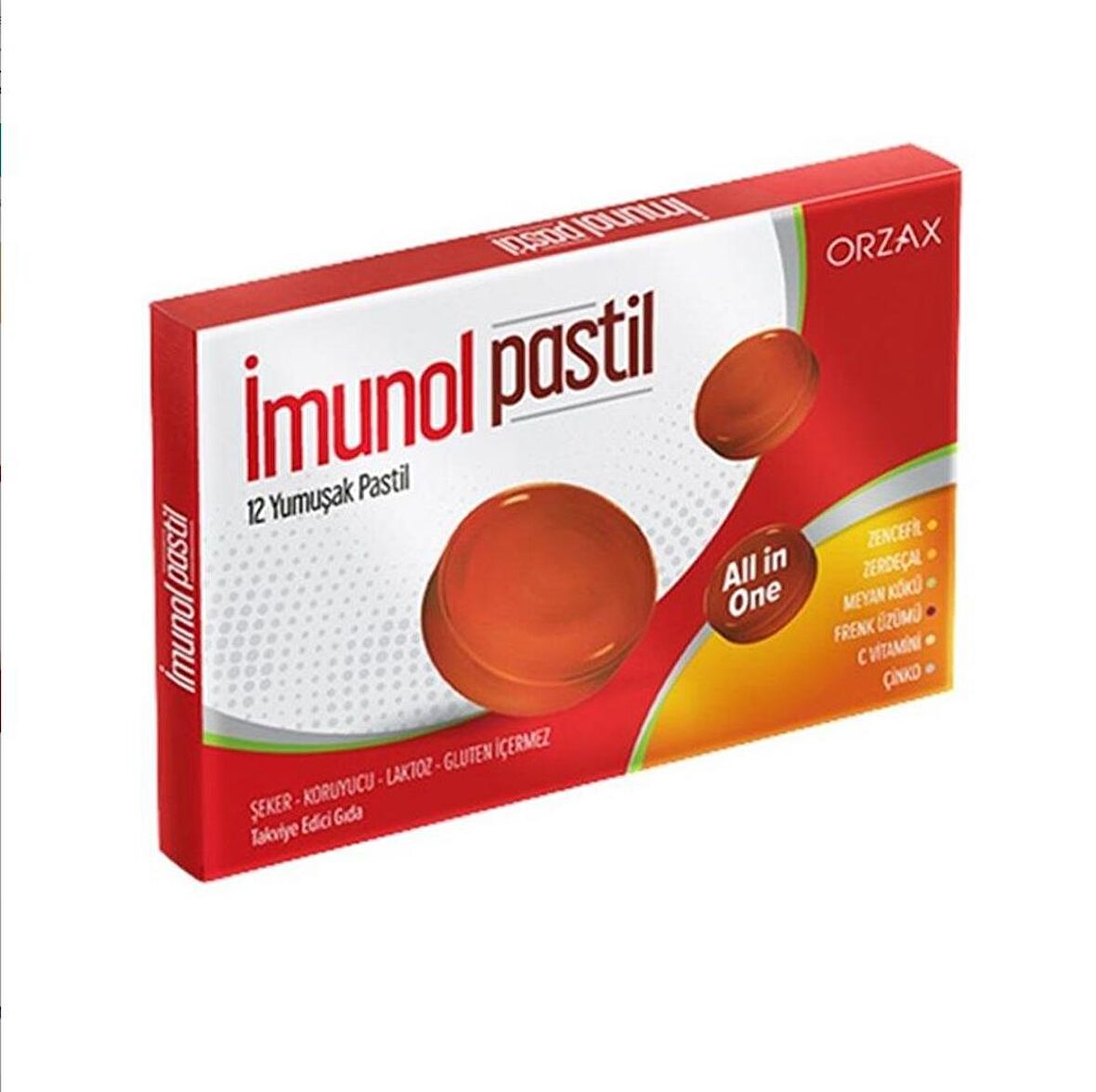 Orzax Imunol Pastil 12 Adet