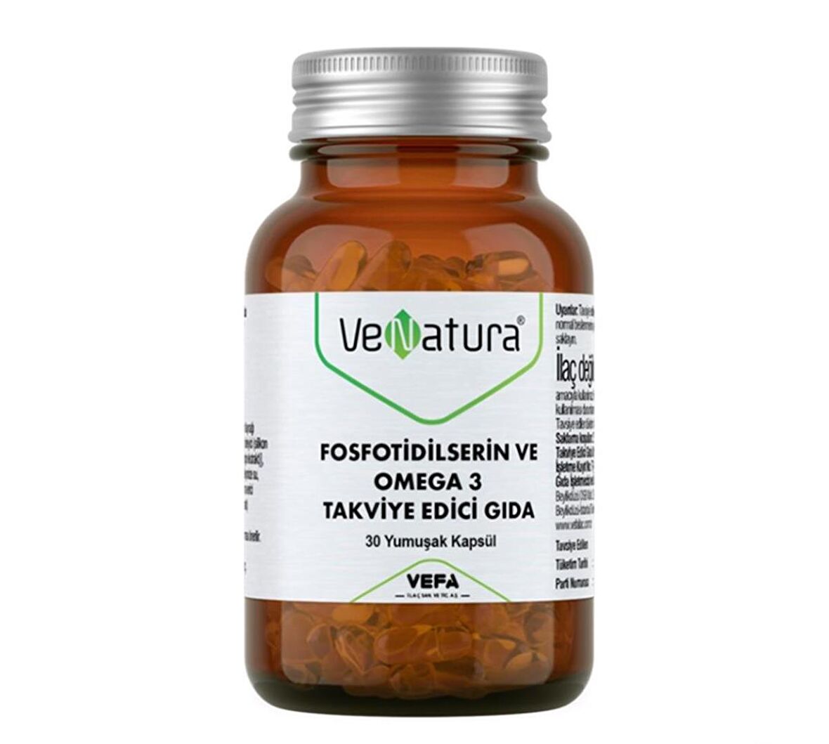 Venatura Fosfotidilserin ve Omega 3 30 Kapsül