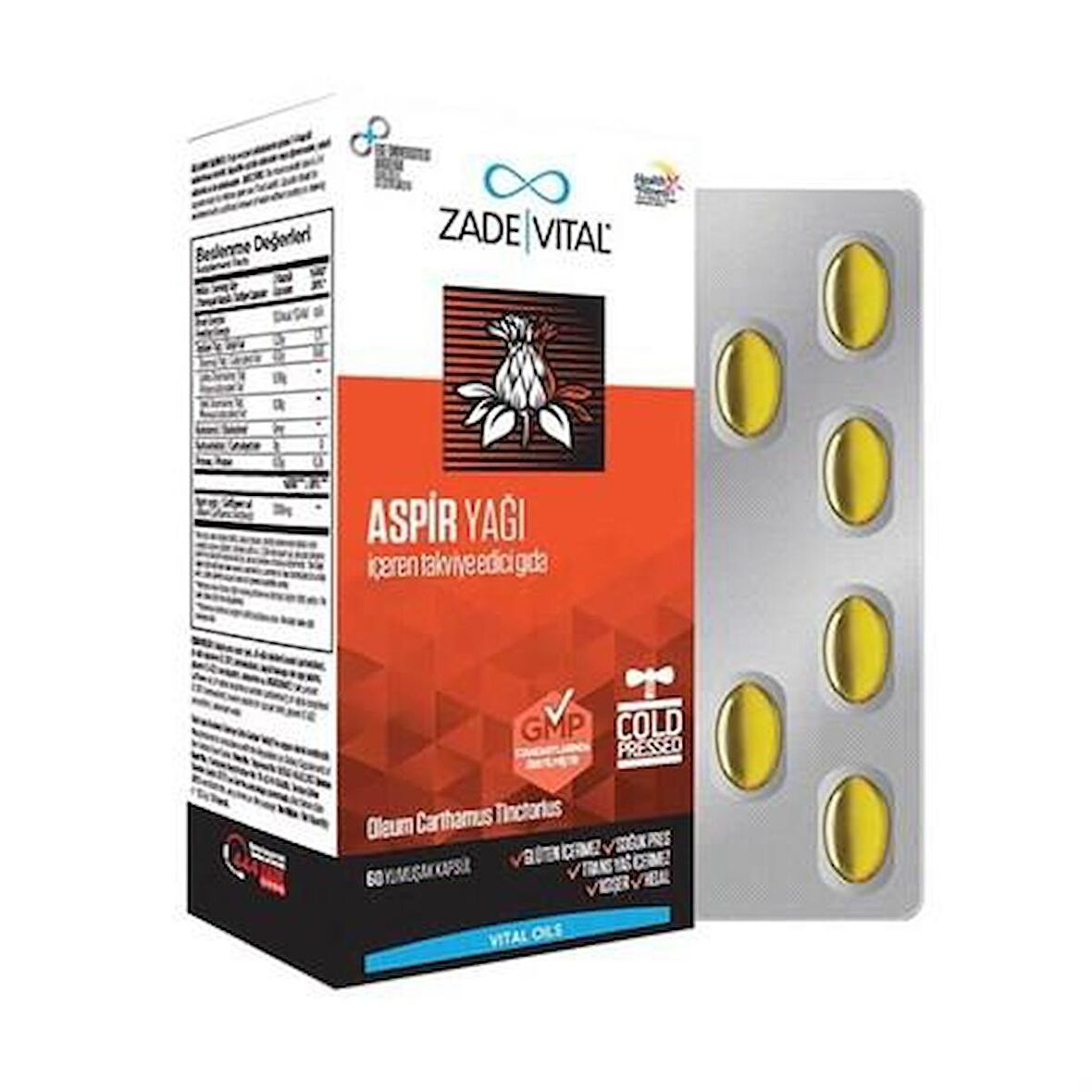 Zade Vital Aspir Yağı 60 Kapsül