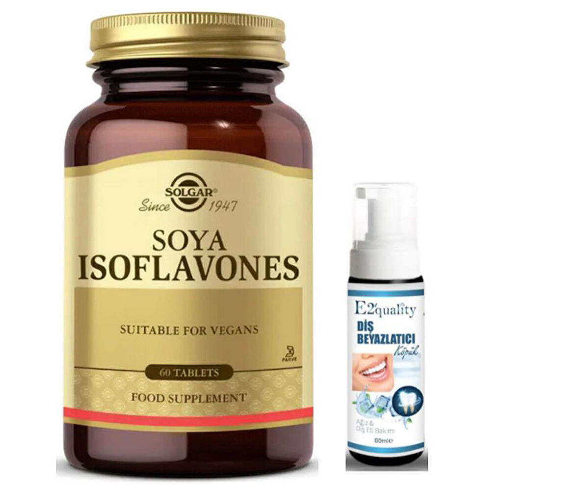 Solgar Soya Isoflavones 60 Tablet - Diş Beyazlatıcı Köpük Hediye