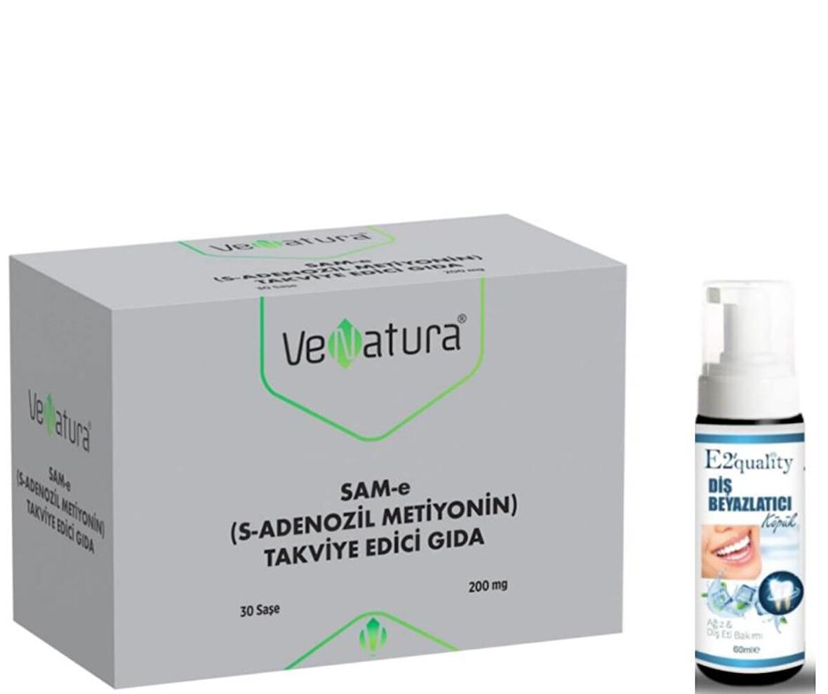 VeNatura SAM-e (S-ADENOZİL METİYONİN) 30 Saşe - Diş Beyazlatıcı Köpük Hediye