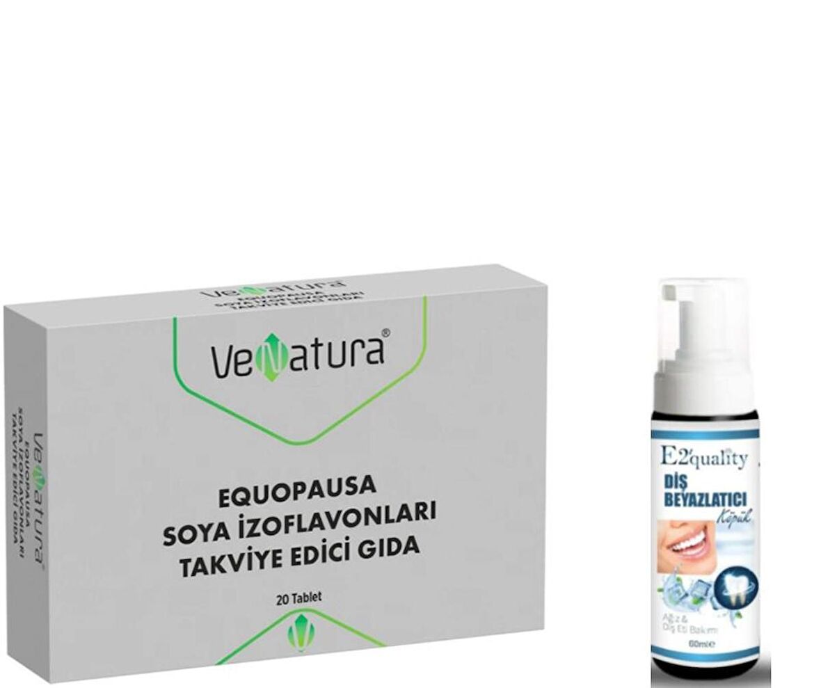 VeNatura Equopausa Soya İzoflavonları Takviye Edici Gıda 20 Tablet - Diş Beyazlatıcı Köpük Hediye