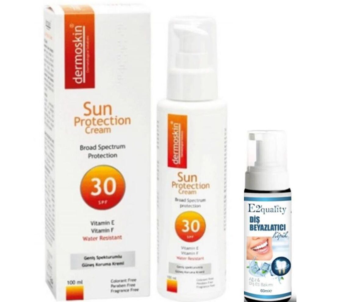 Dermoskin Sun Protection SPF 30 100ml - Diş Beyazlatıcı Köpük Hediye