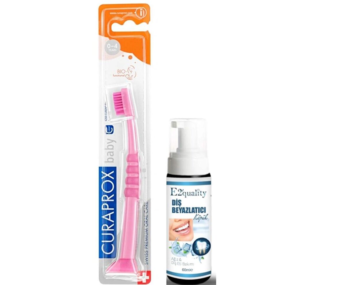 Curaprox Baby 4260 Diş Fırçası 0-4 Yaş- Diş Beyazlatıcı Köpük Hediye