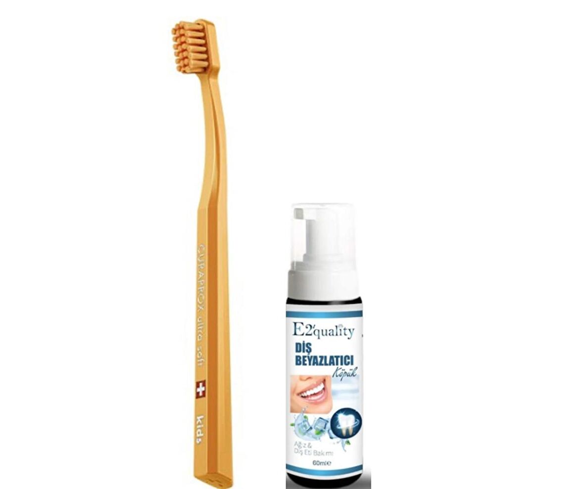 Curaprox Kids Ultra Soft Diş Fırçası - Diş Beyazlatıcı Köpük Hediye