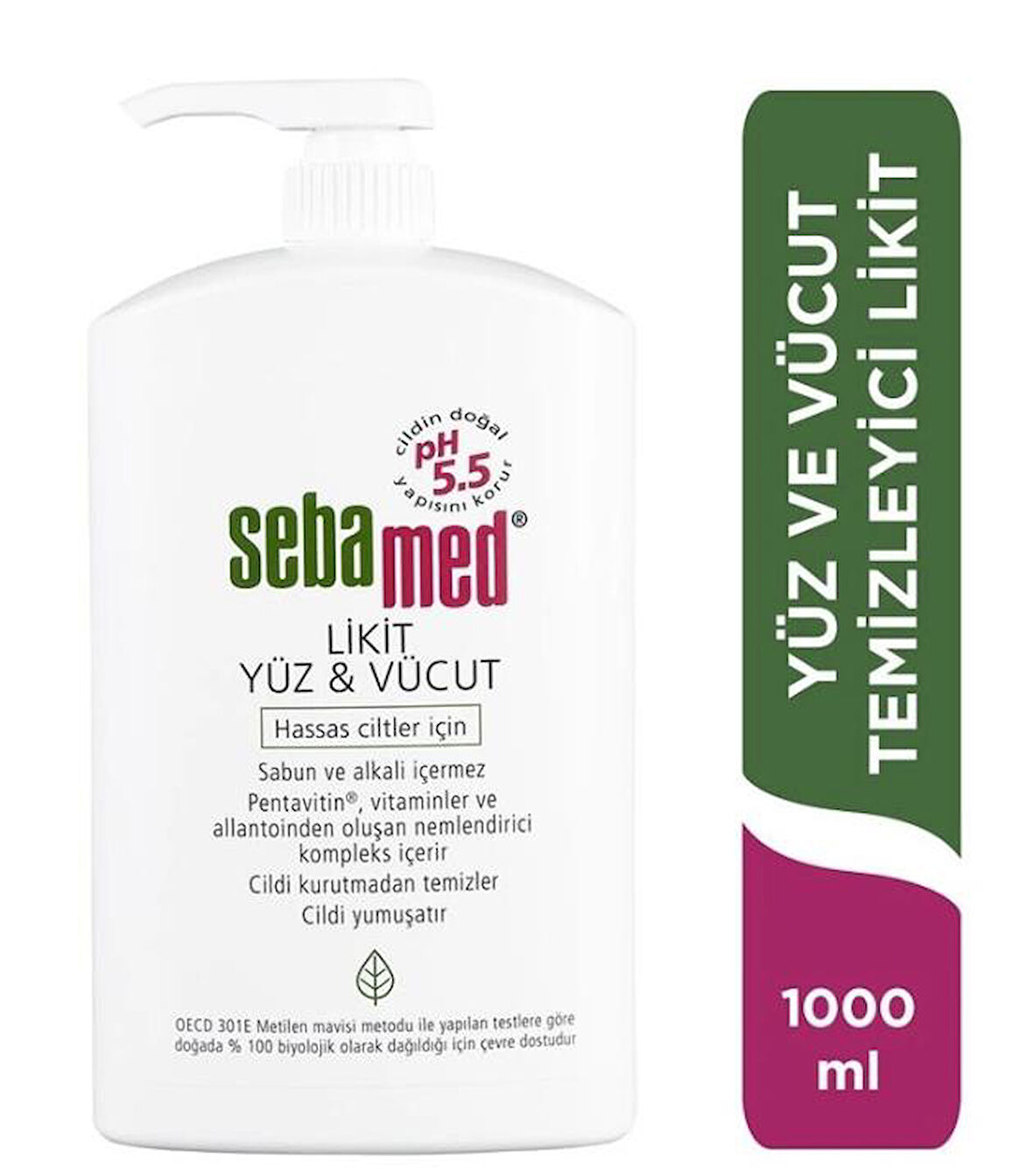 Sebamed Likit Yüz ve Vücut Temizleyici Jel 1000 ml