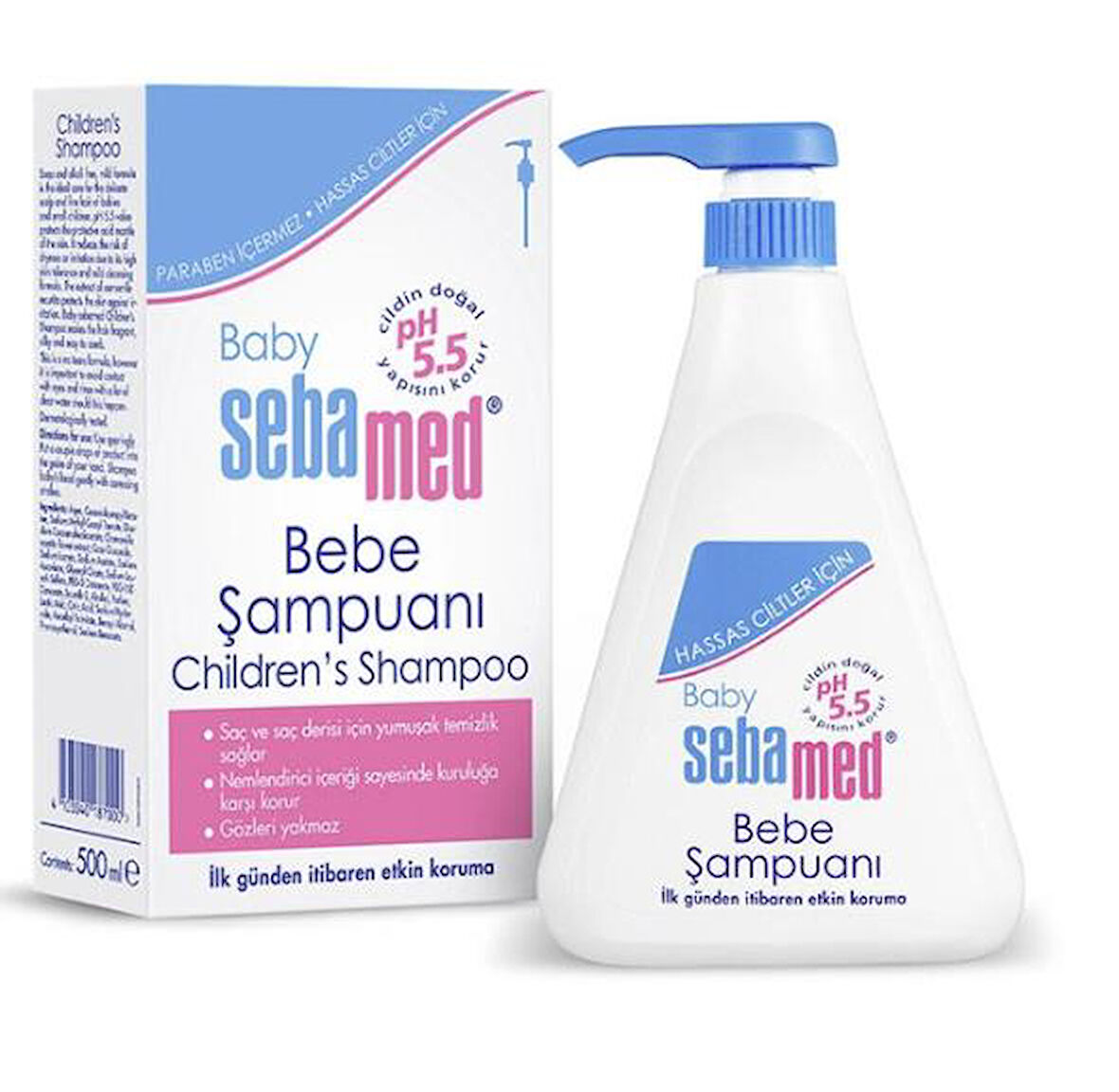 Sebamed Bebe Şampuanı 500 ml-Diş beyazlatıcı köpük Hediye