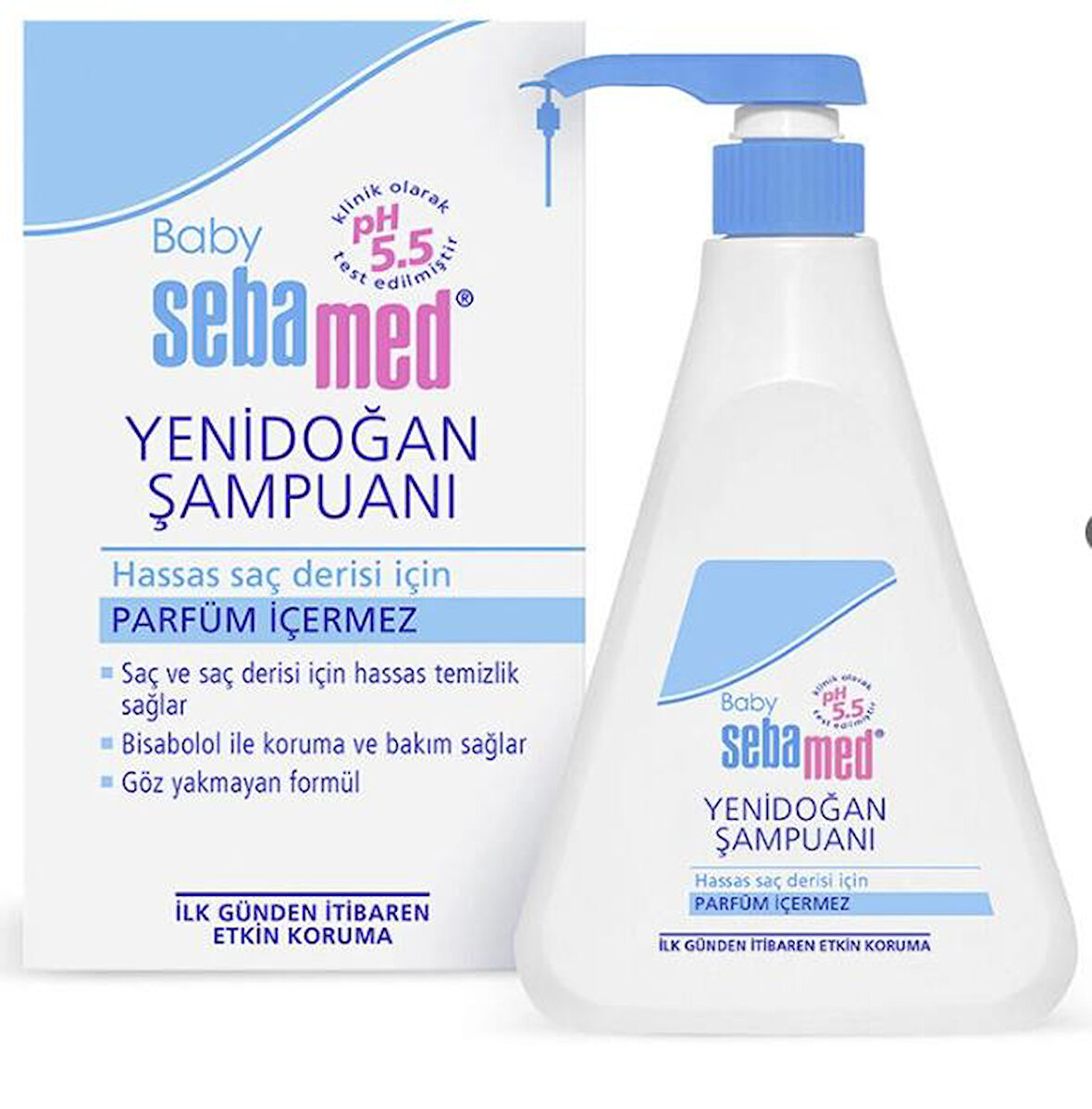 Sebamed Bebek Şampuan 750 ml - Hassas Saç Tipleri- Diş Beyazlatıcı Köpük Hediye