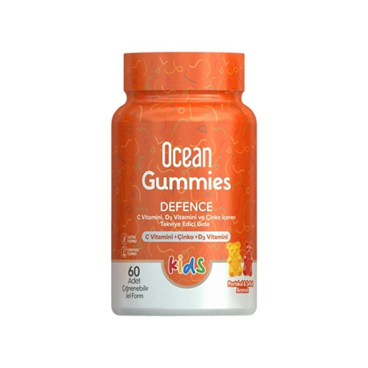 Ocean Smart Gummies Defence 60 Çiğnenebilir Jel Form