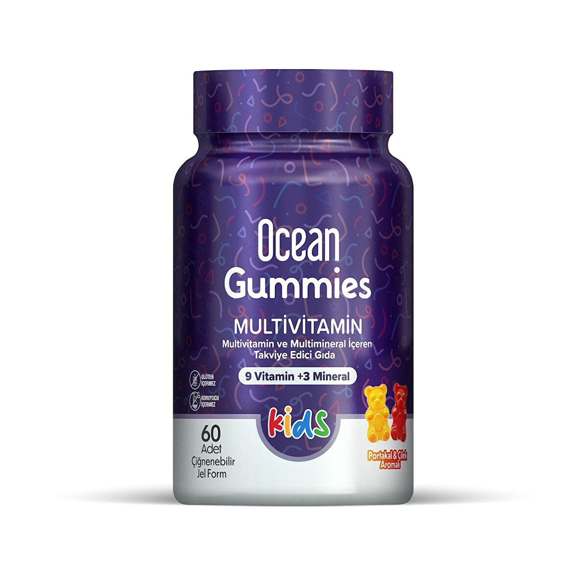 Ocean Gummies Multivitamin Kids 60 Çiğnenebilir Jel Form