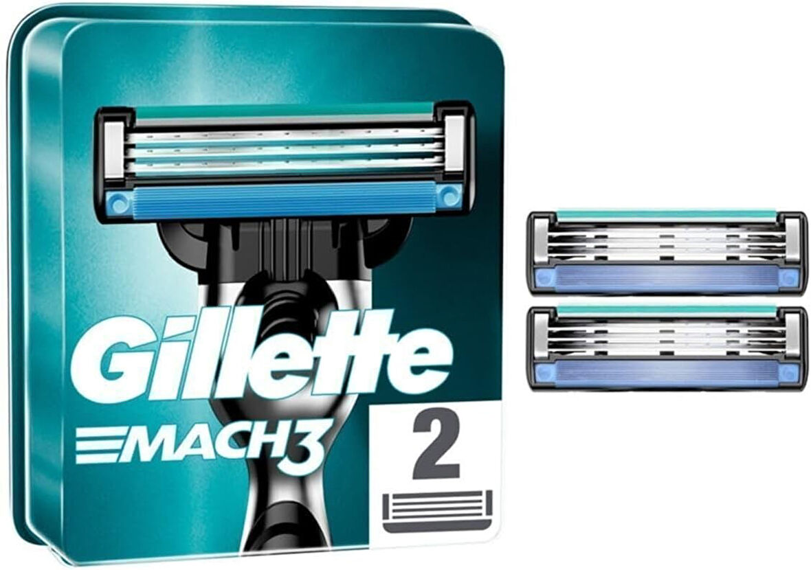 Gillette Mach3 Yedek Erkek Tıraş Bıçağı 2'li - Diş Beyazlatıcı Köpük Hediye