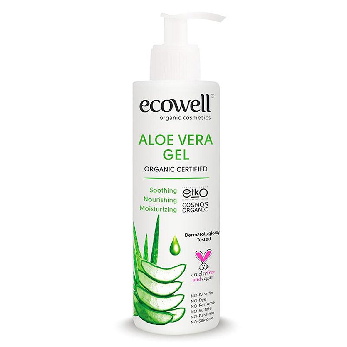 Ecowell Organik Aloe Vera Jel 200 ml