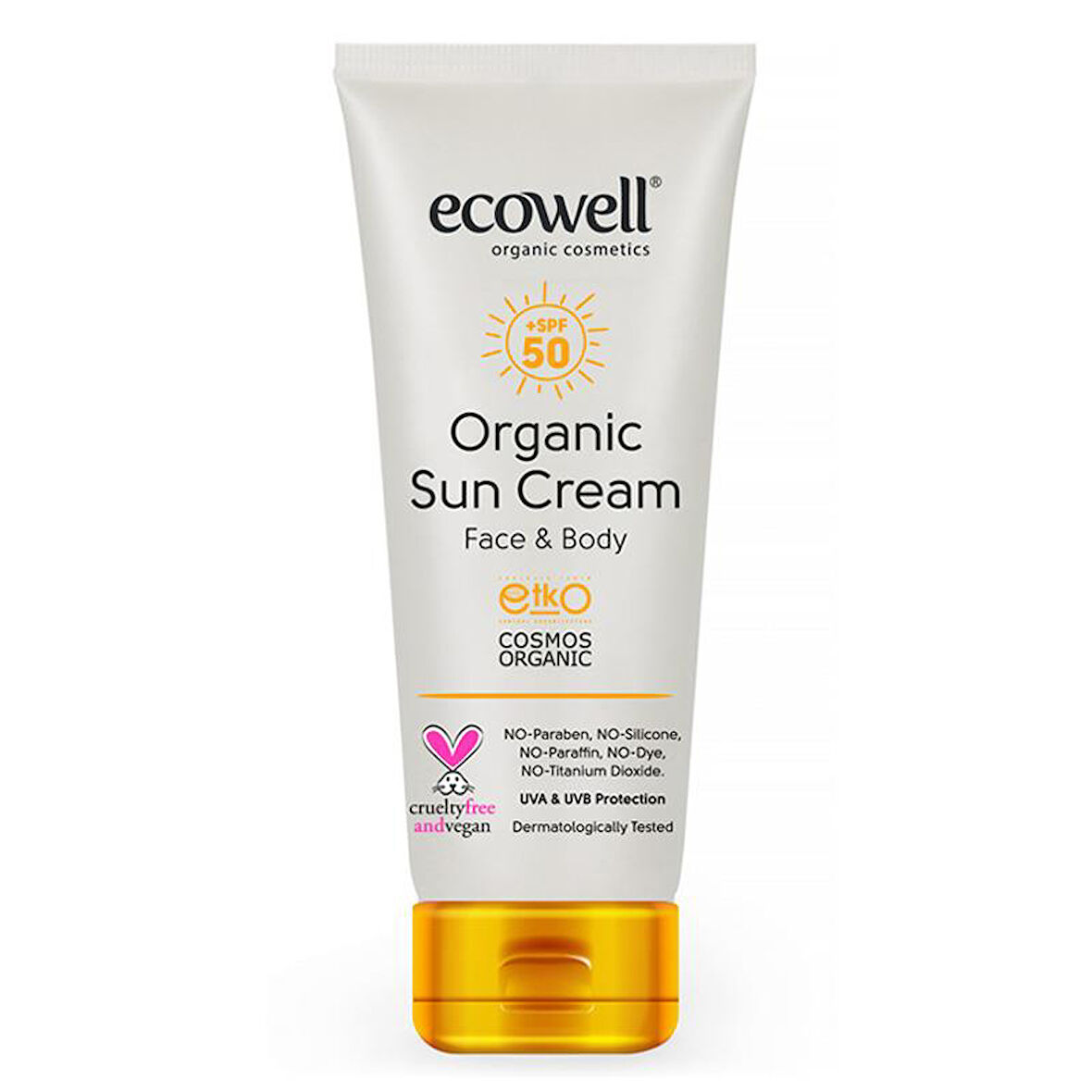 Ecowell Organik Güneş Kremi Spf 50 110 gr