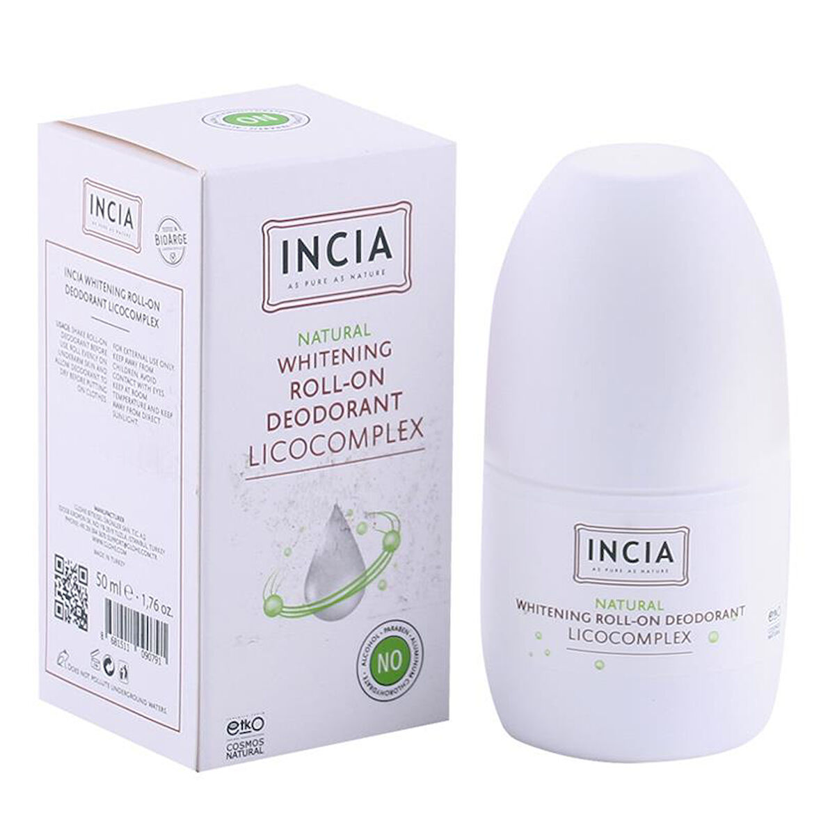 INCIA Whitening Beyazlatıcı Doğal Deodorant 50 ml