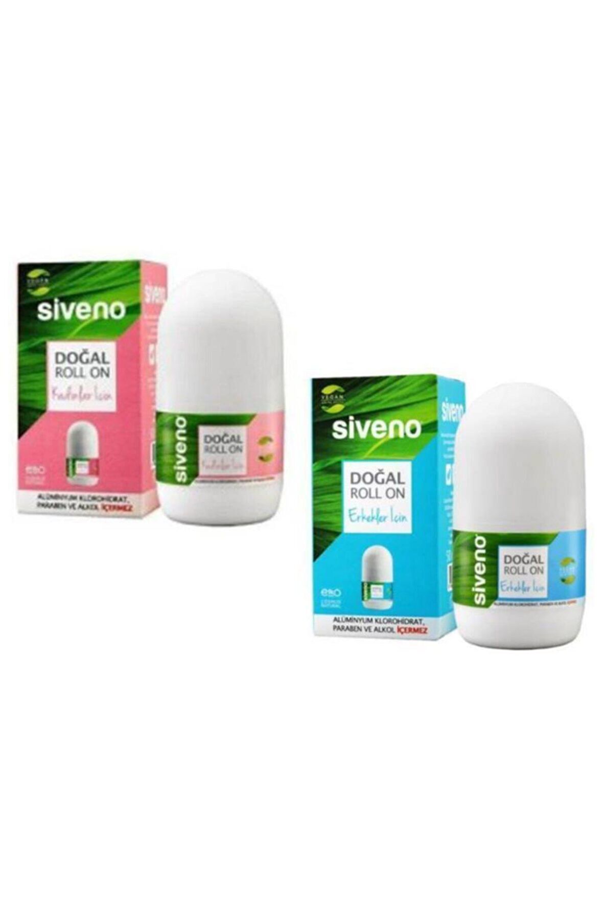 Siveno Tamamen Doğal Roll-On 2'li Set Kadın + Erkek Roll-on İkili Fırsat Paketi