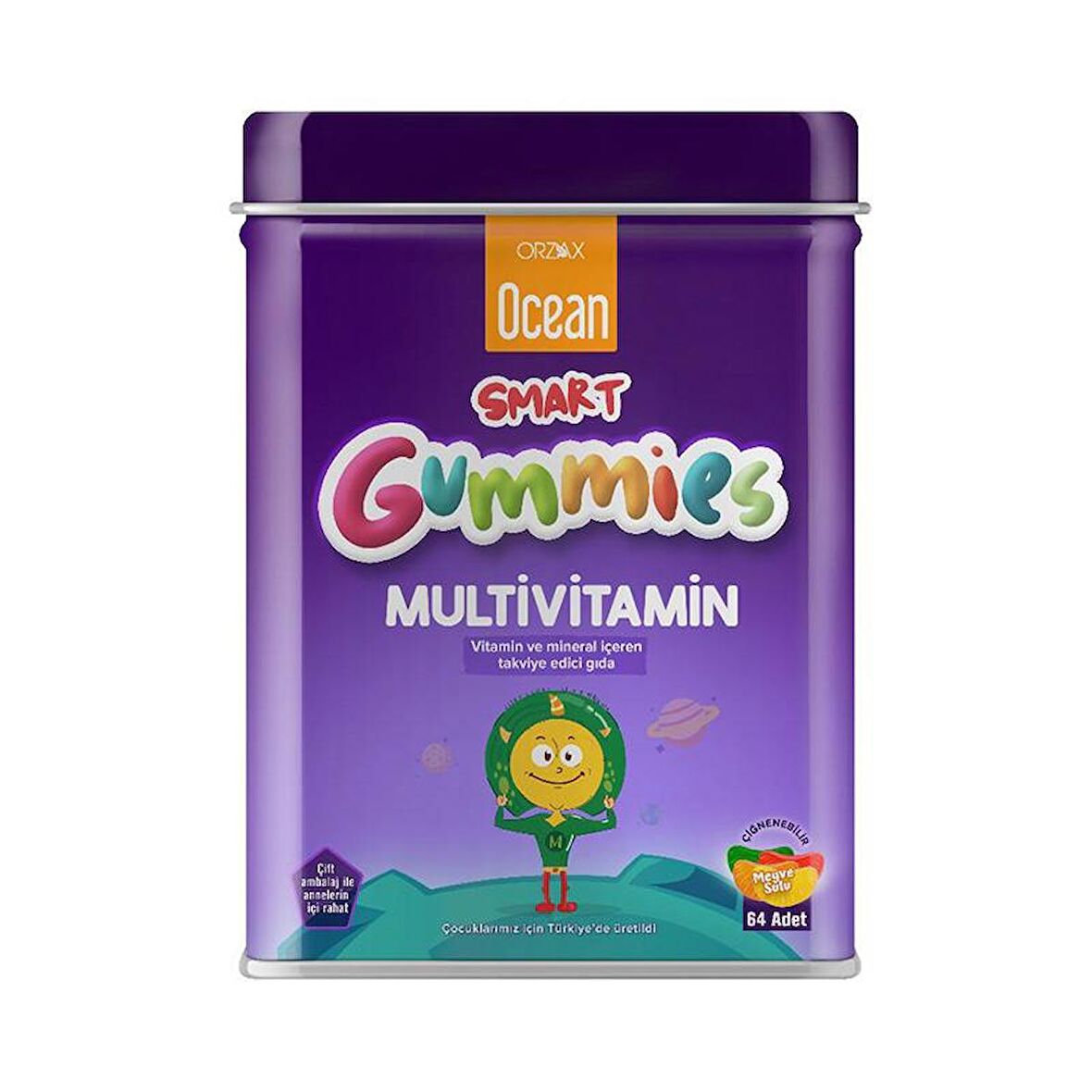Orzax Ocean Smart Gumies Multivitamin Meyve Sulu Jel 64 Adet