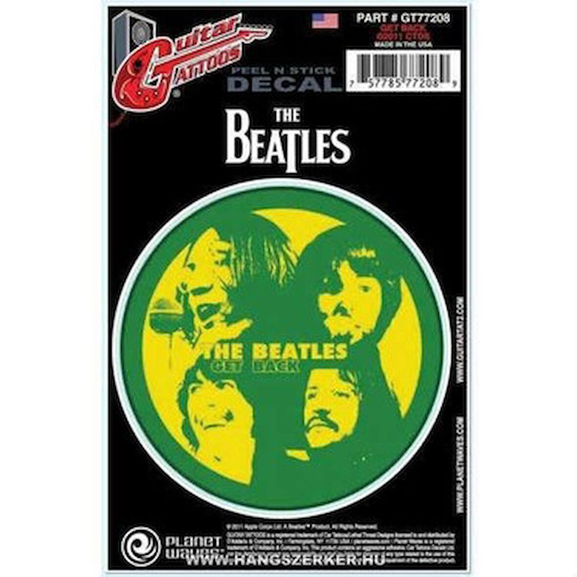 DADDARİO GT77208 GTR TATTOO-BEATLES GET BACK STİCKER