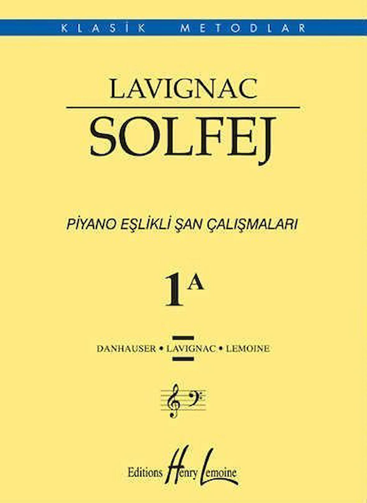 048-PMEM3820 LAVİGNAC SOLFEJ PİYANO EŞLİKLİ ŞAN ÇALIŞMALARI 1A BASKI YOK