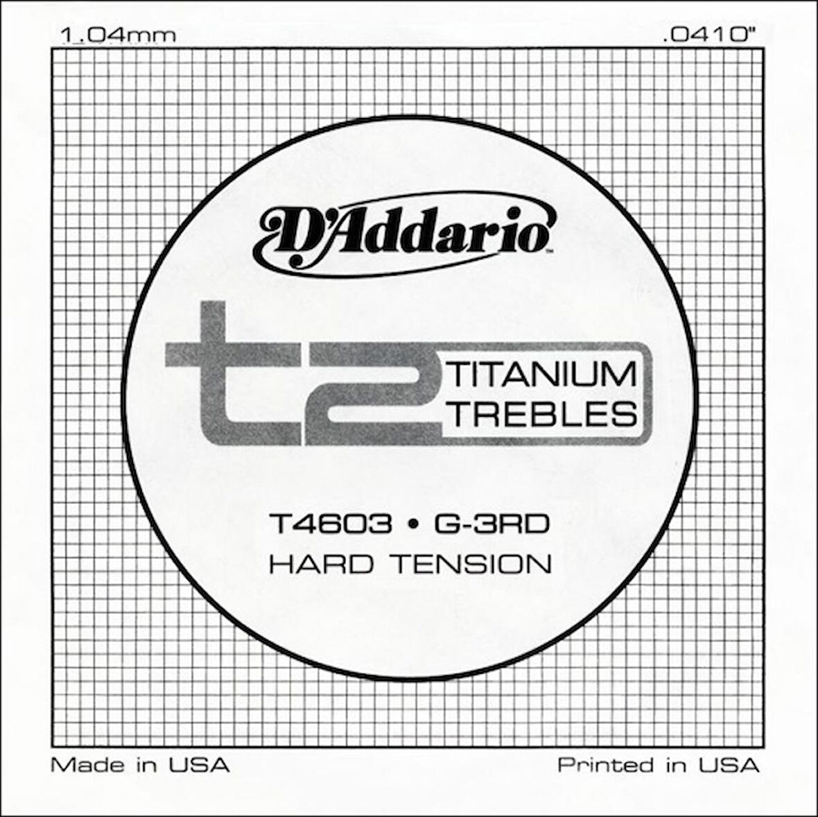 DADDARİO T4603 TİTANİUM HARD - SOL - TEK TEL KLASİK GİTAR TEK TEL