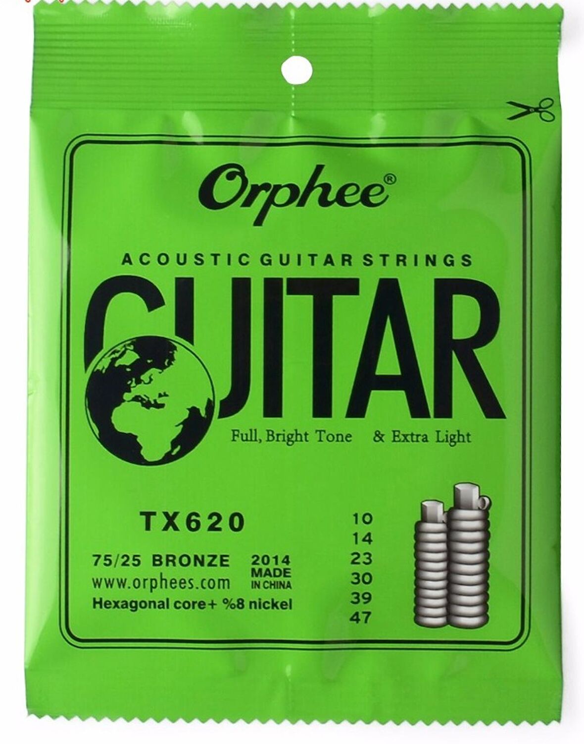 ORPHEE TX620 AKUSTİK GİTAR TELİ TAKIM 010