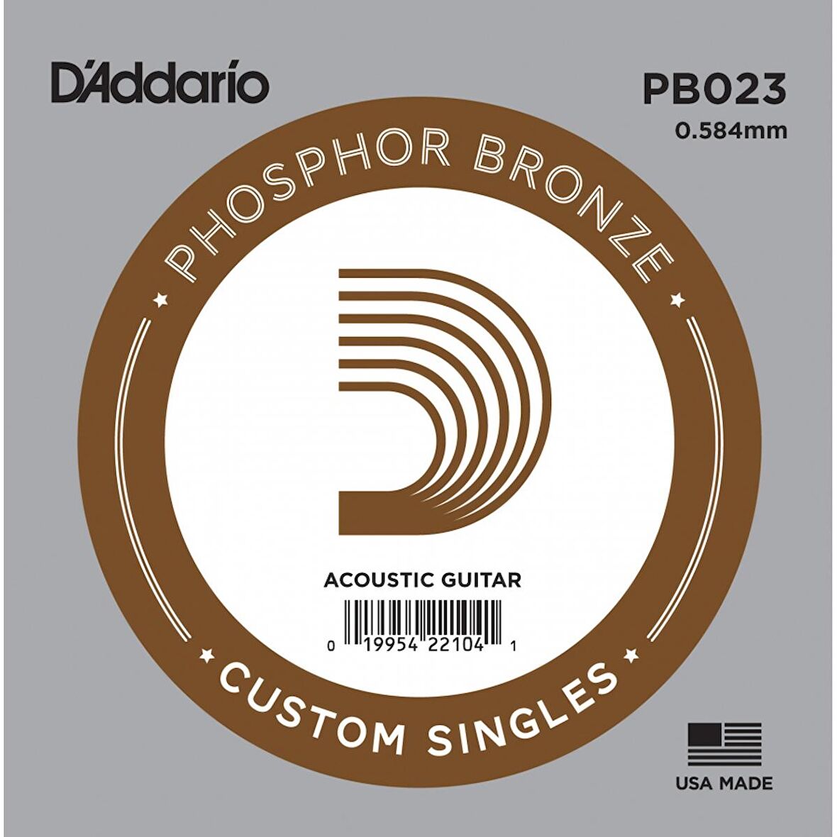 DADDARİO PB023 PHOSPHOR BRONZE AKUSTİK GİTAR TEK TEL (SOL)