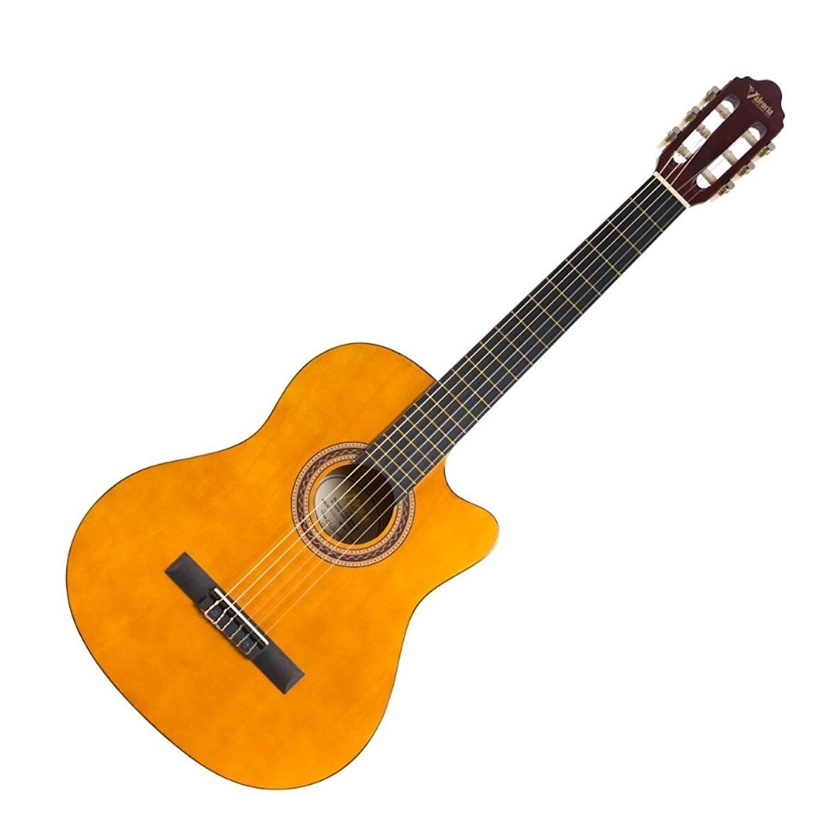 VALENCİA VC104TC KLASİK GİTAR 4/4 NATUREL CUTAWAY SAP ÇELİKLİ