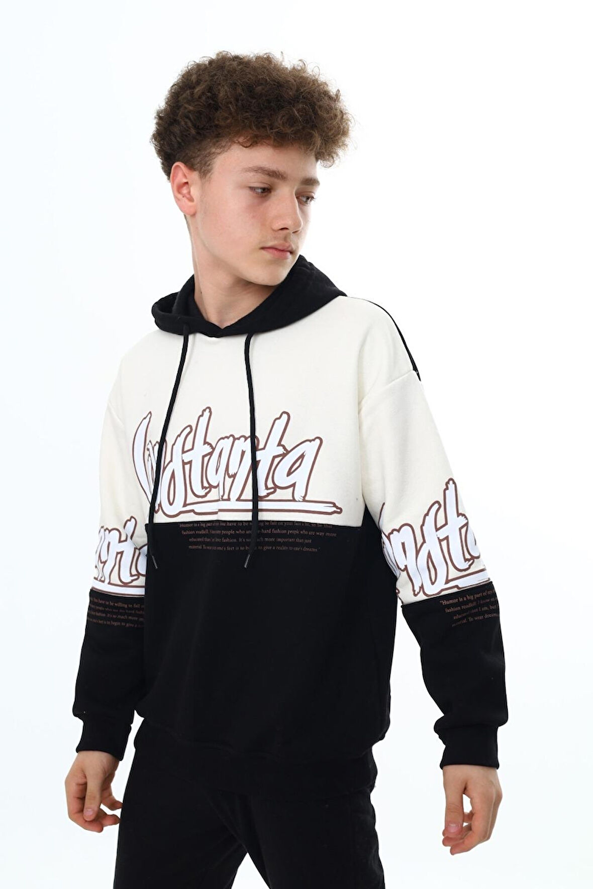 Erkek Çocuk Oversize Sweatshirt Hoodie Px7170.3