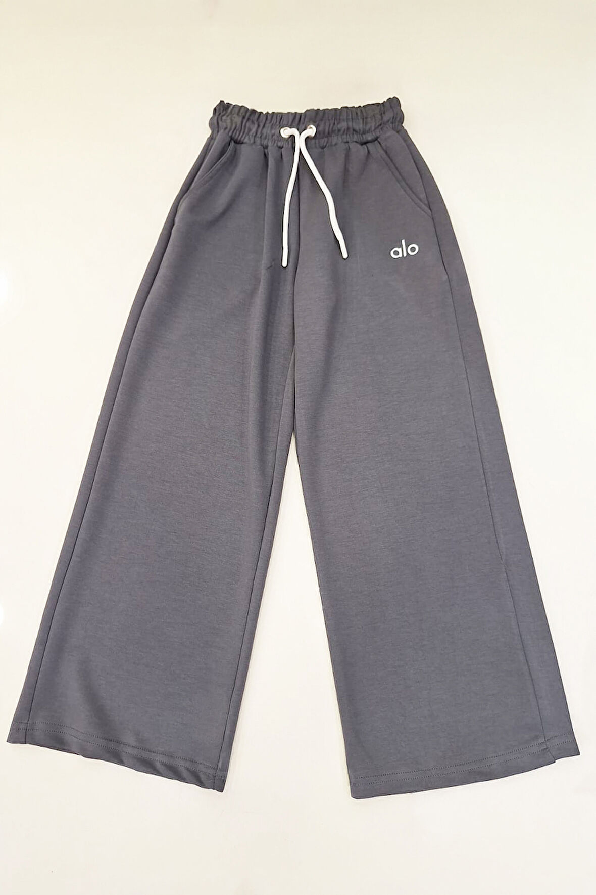 Kız Çocuk Doble Face Kumaş Geniş Paça Eşofman Alt 10-15 Yaş 12318