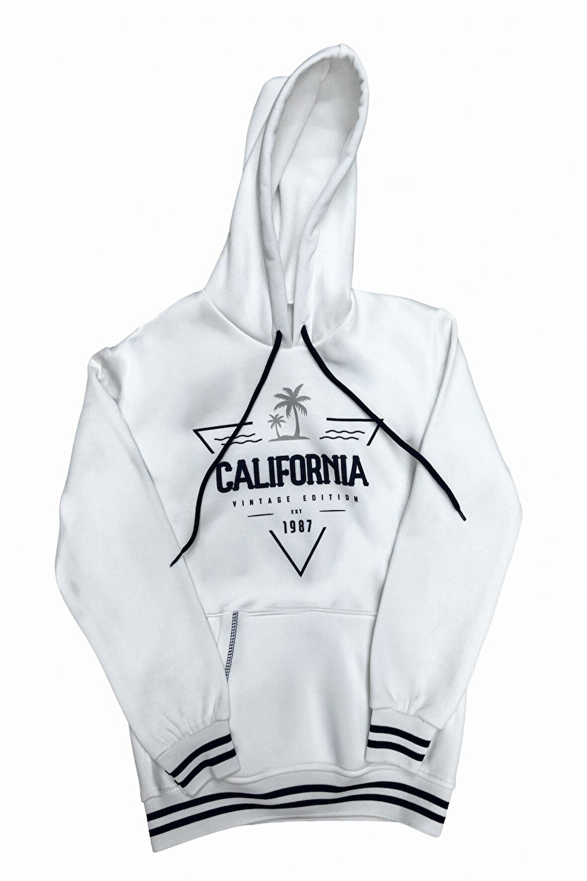 Erkek Çocuk 3 İplik Kapüşonlu Kanguru Cepli Ribana Detaylı Sweatshirt 12330