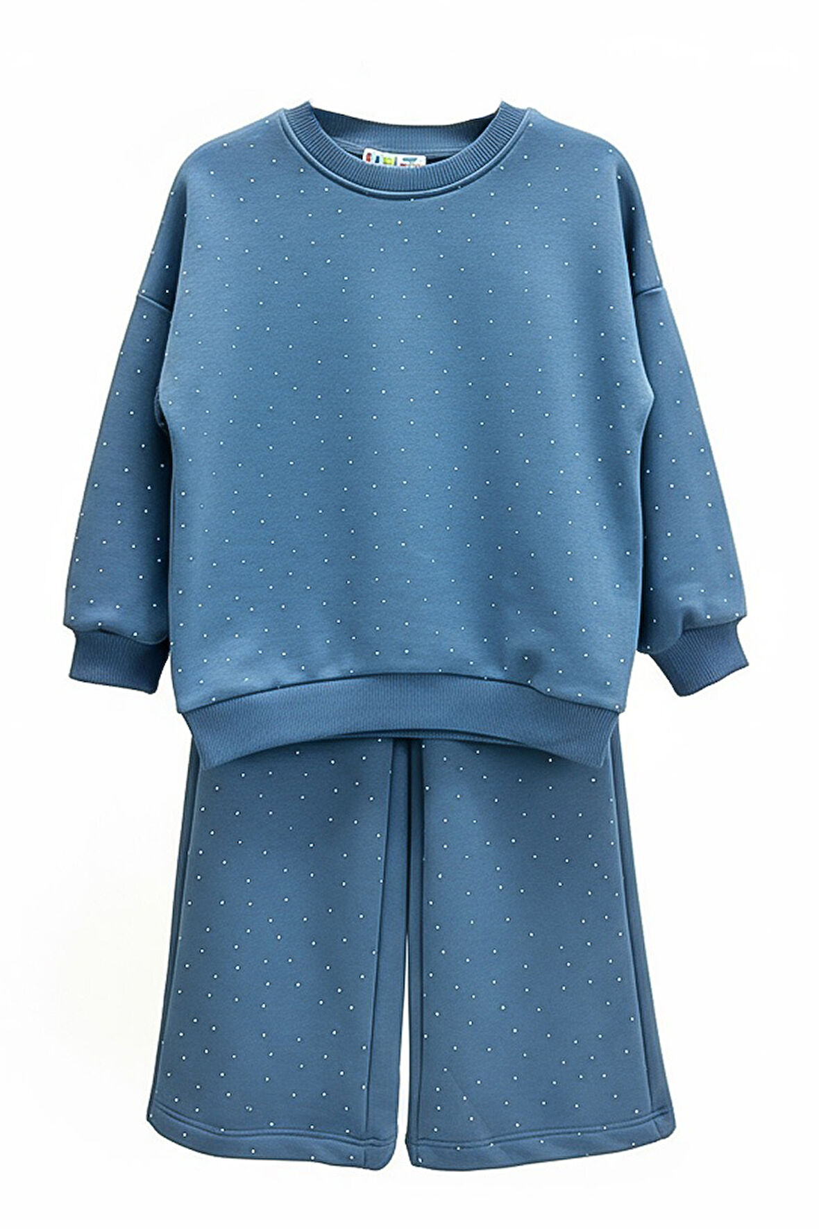 Kız Çocuk Taş Süslemeli Alt-Üst Takım-3 İplik 4-12 Yaş 12345