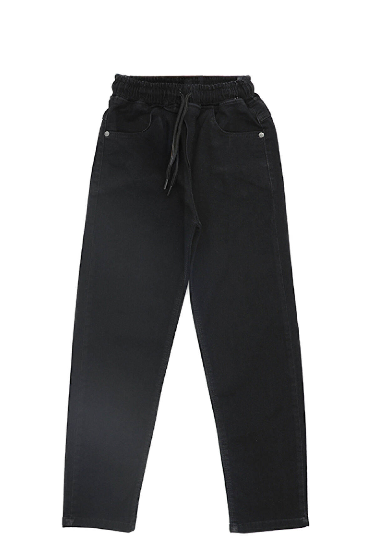 Erkek Çocuk Beli Lastikli Ve Kordonlu Likralı Jean Pantolon 9-13 Yaş 12372