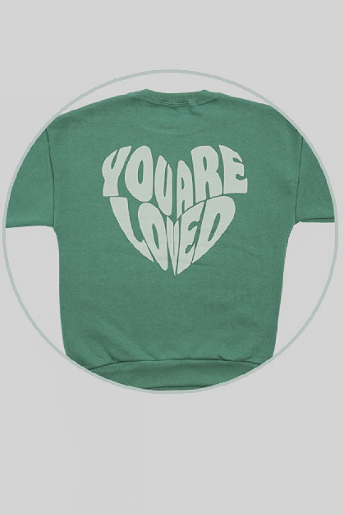 Kız Çocuk 3 İplik Şardonlu-Arkası Baskılı Sweatshirt 12-16 Yaş 12396