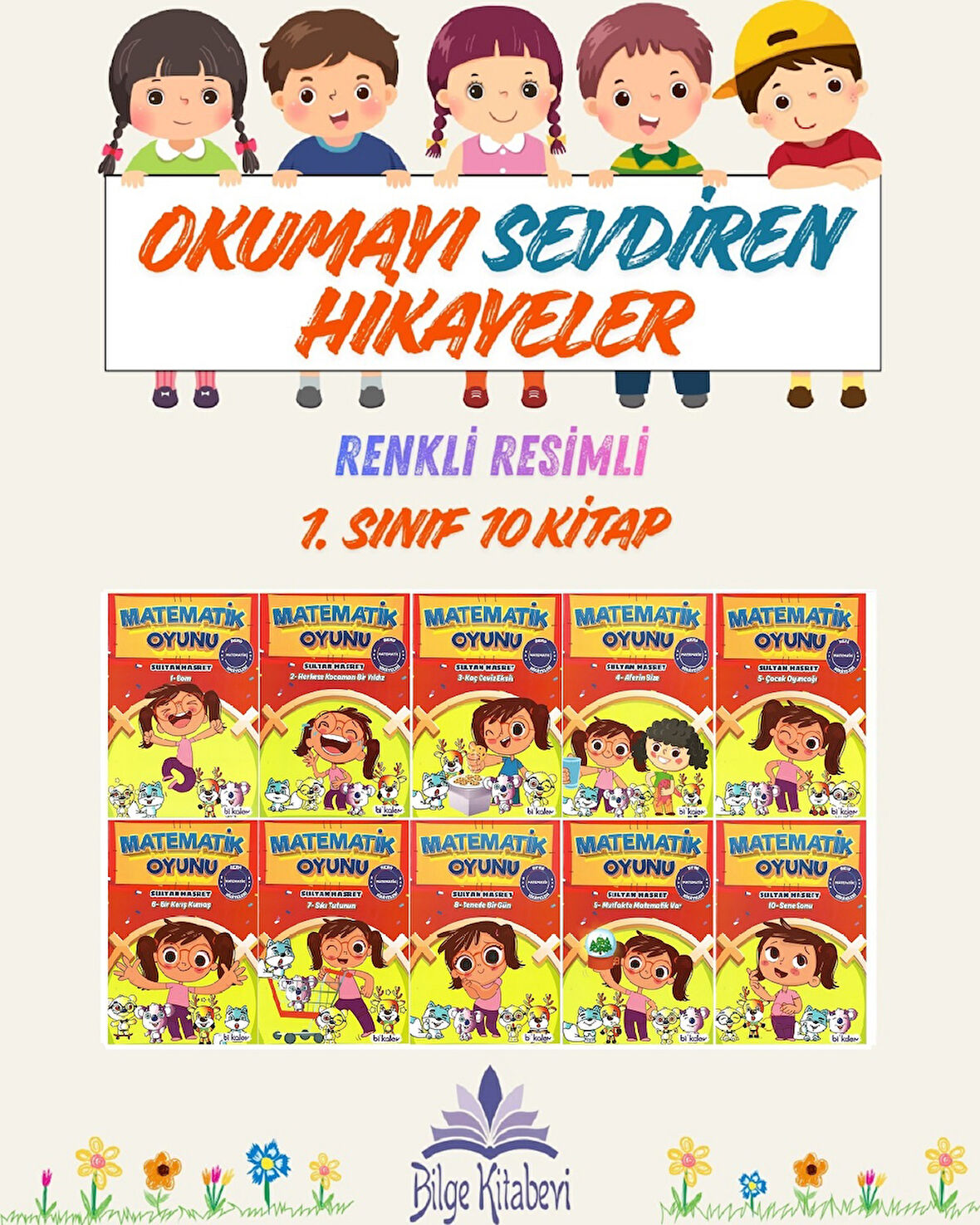 1. Sınıf Okumayı Sevdiren Renkli Resimli Hikayeler 6 - 10 Kitap