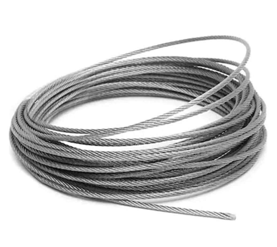 Ennalbur Çelik Halat 4 mm 10 Metre (6X7 K.ÖZ)