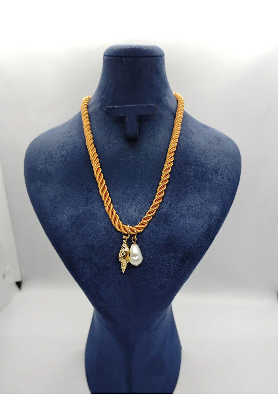 Örgü İpli 2 Figürlü Kolye