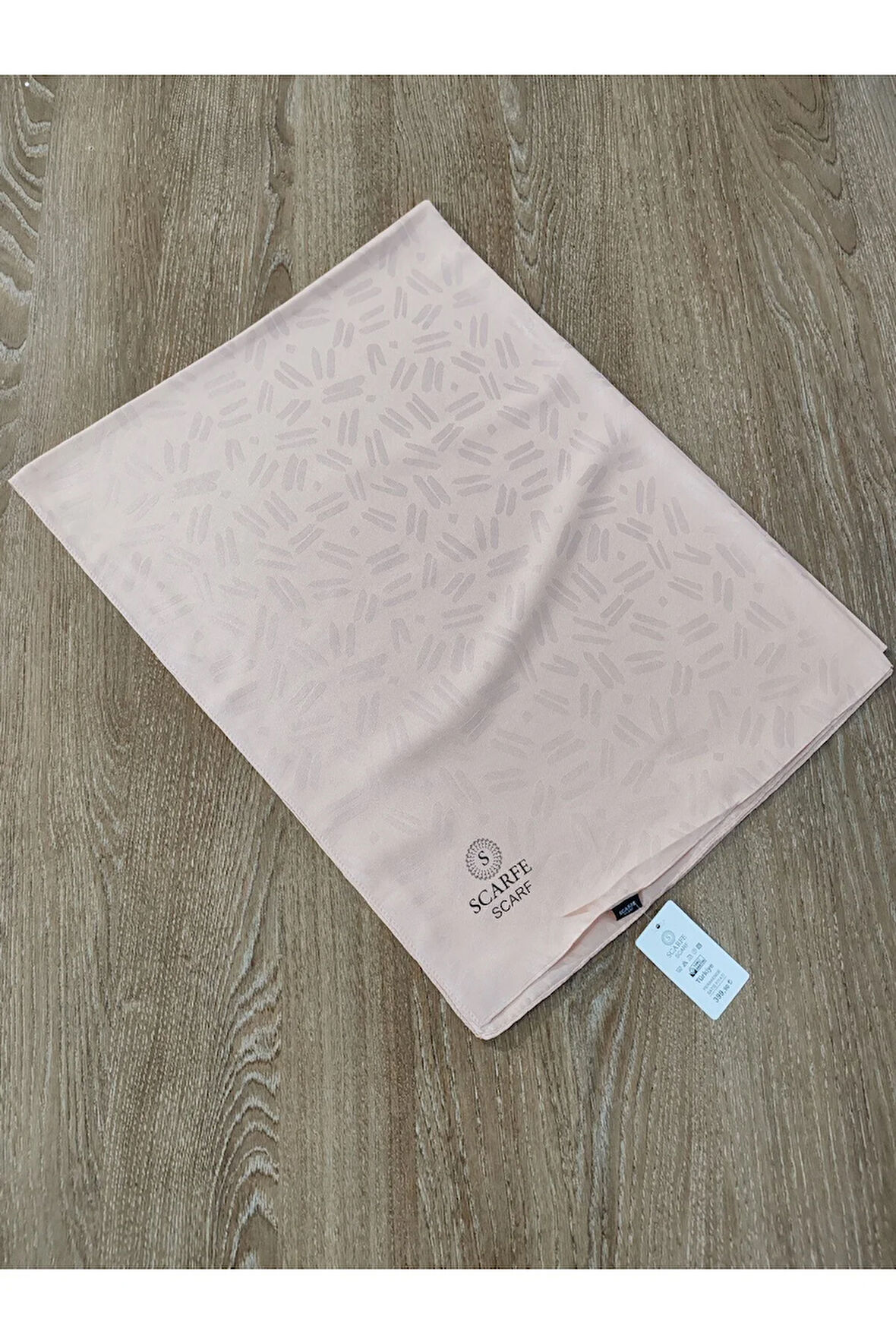 Scarfe Jakarlı Şal Ekru