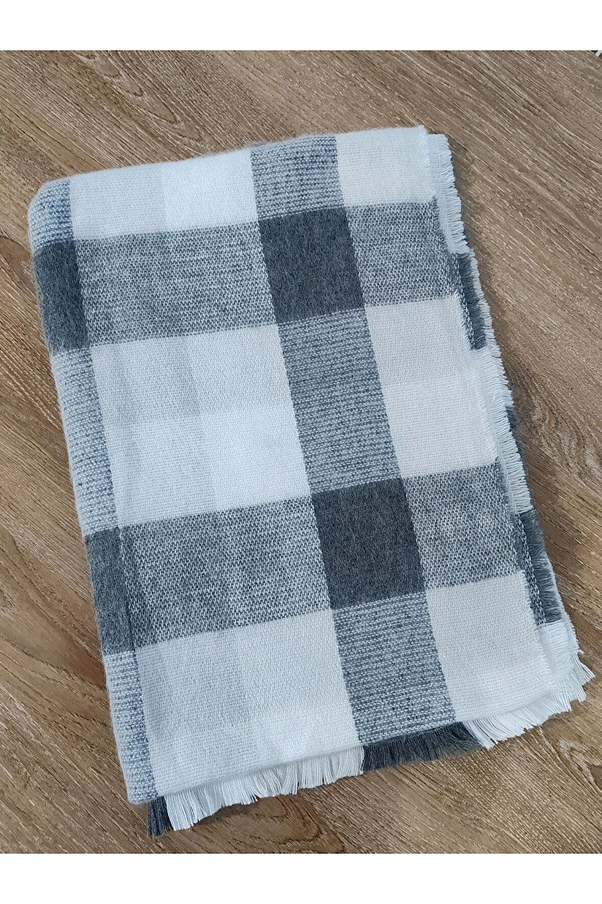 Omuz ve Boyun Şalı Zara Şal Ekru Gri