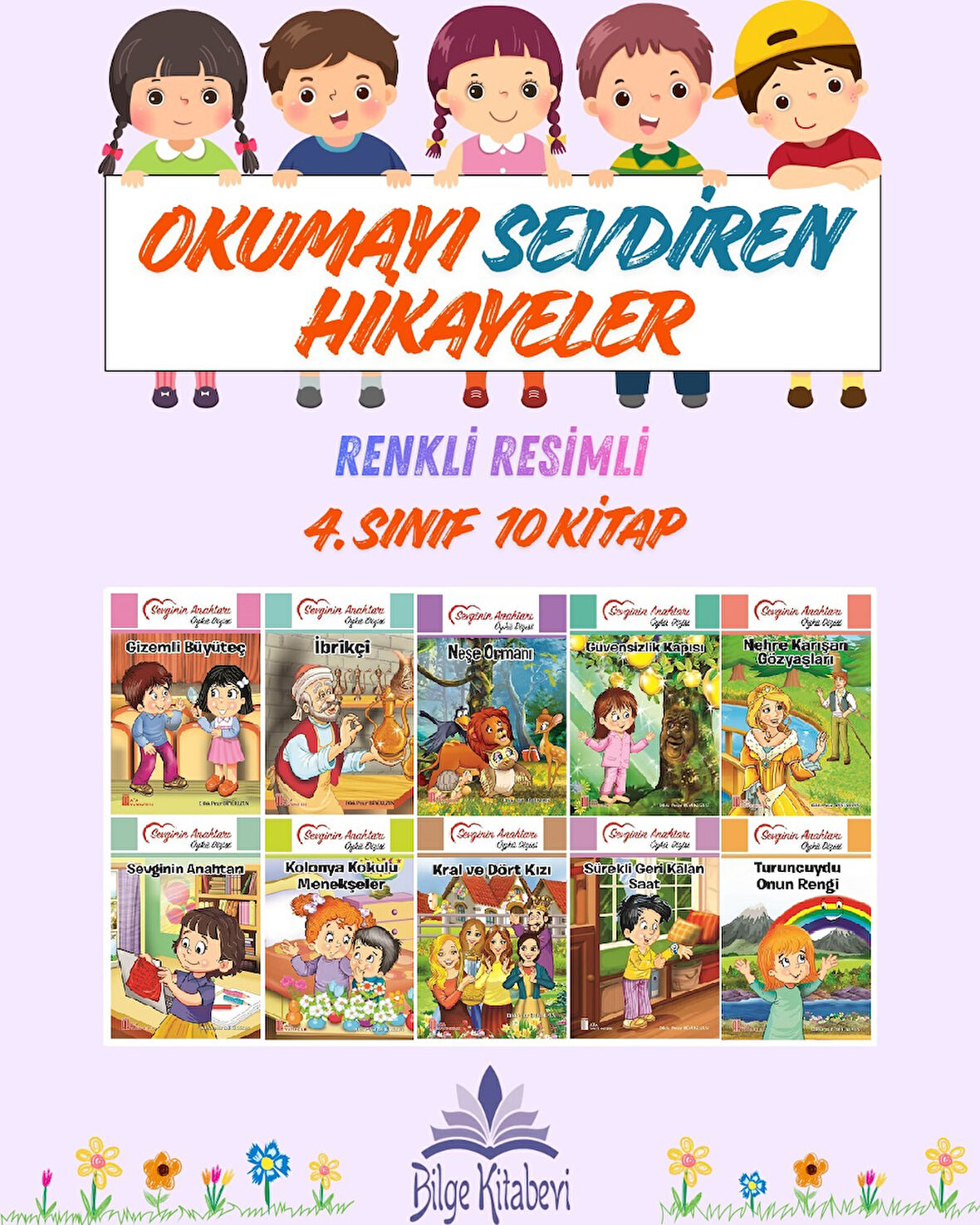4.Sınıf Okumayı Sevdiren Renkli Resimli Hikayeler 4 - 10 Kitap