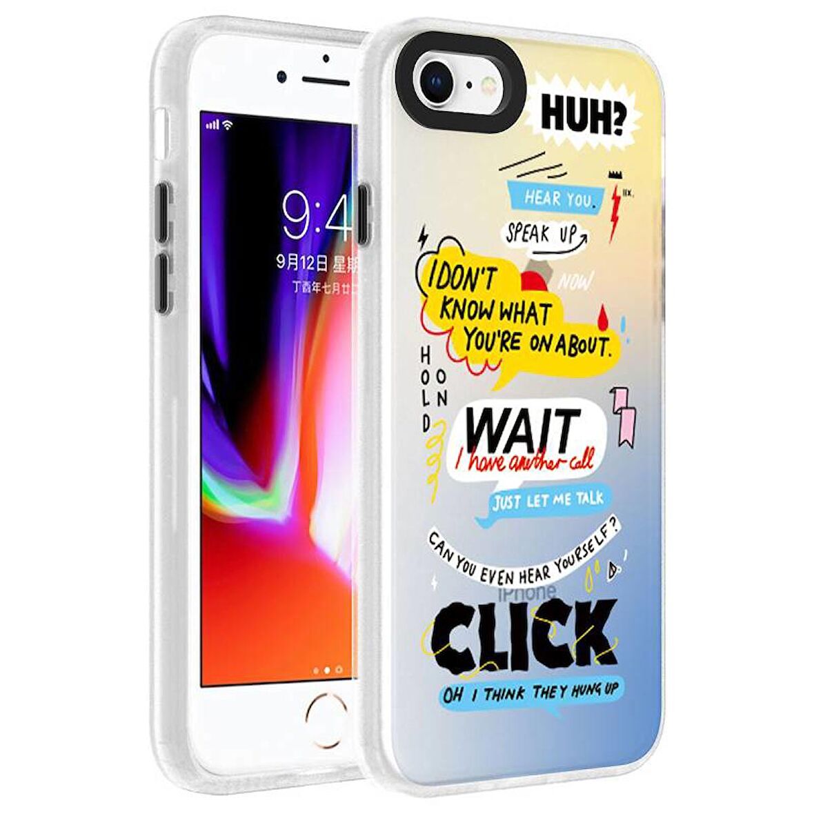 Smcase Apple iPhone SE 2020 Kılıf Dragon Serisi Desenli Sert Kapak