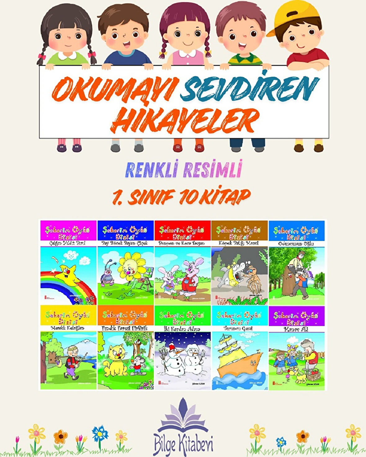 1.Sınıf Okumayı Sevdiren Renkli Resimli Hikayeler 2- 10 Kitap