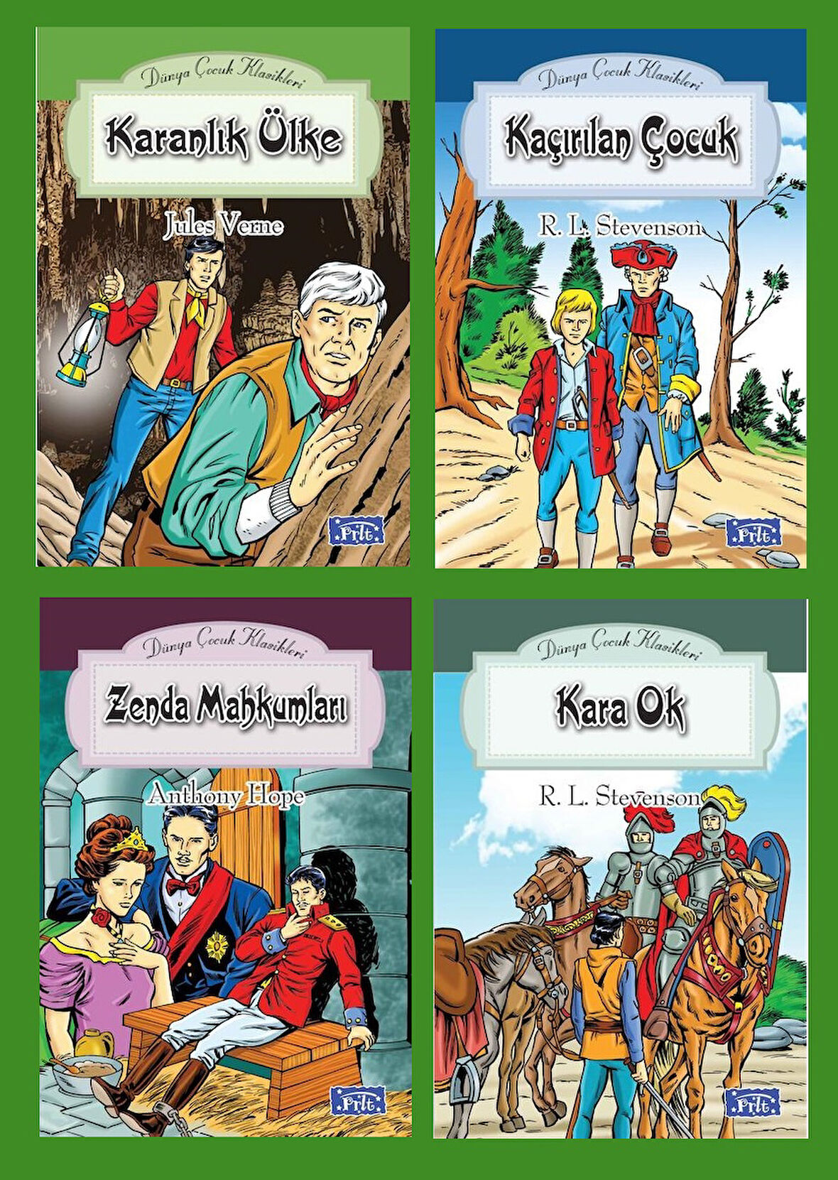 Ortaokul 5.ve 6.Sınıflar İçin Dünya Çocuk Klasikleri Seti 6 (4 Kitap)