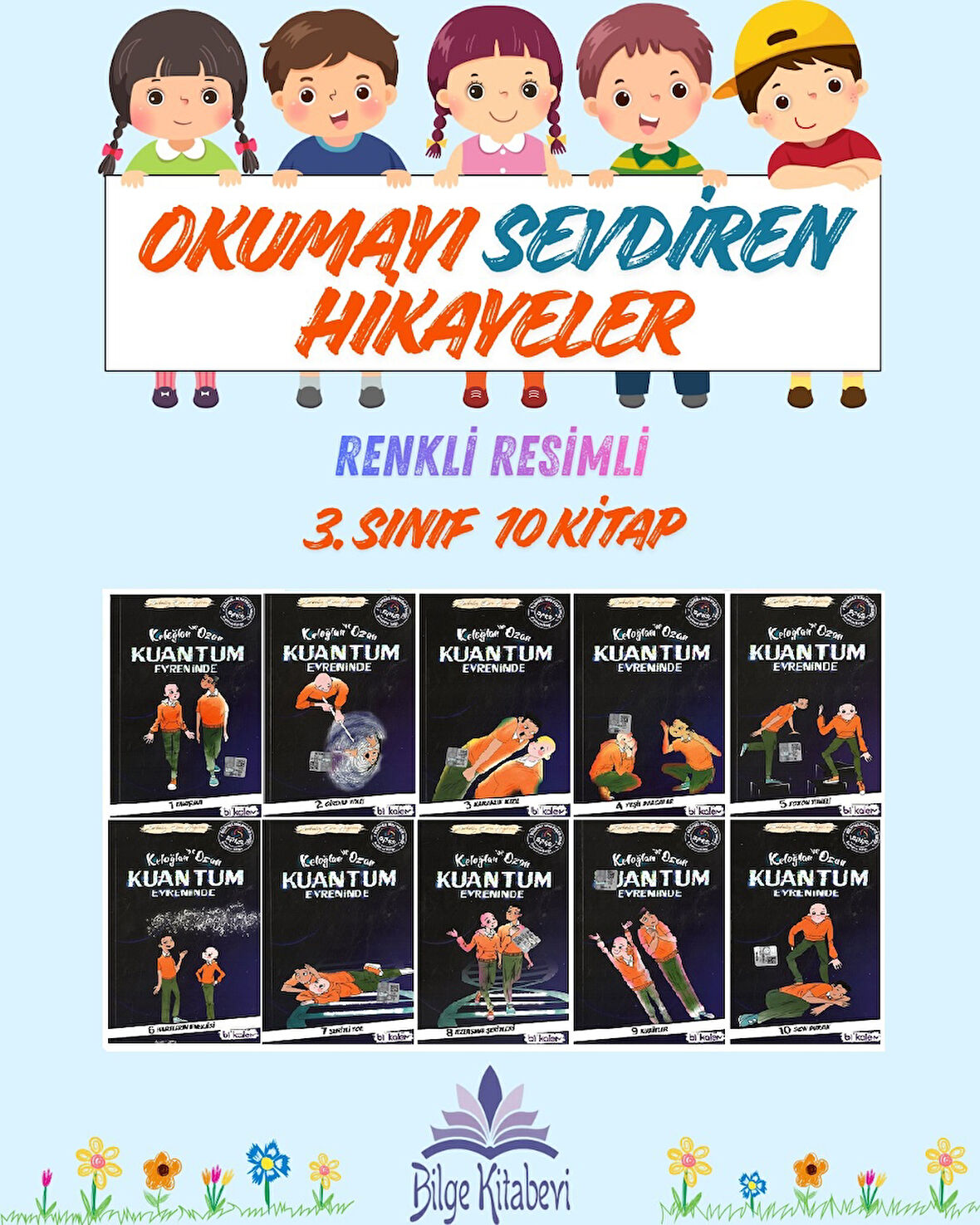 3.Sınıf Okumayı Sevdiren Renkli Resimli Hikayeler 16 - 10 Kitap
