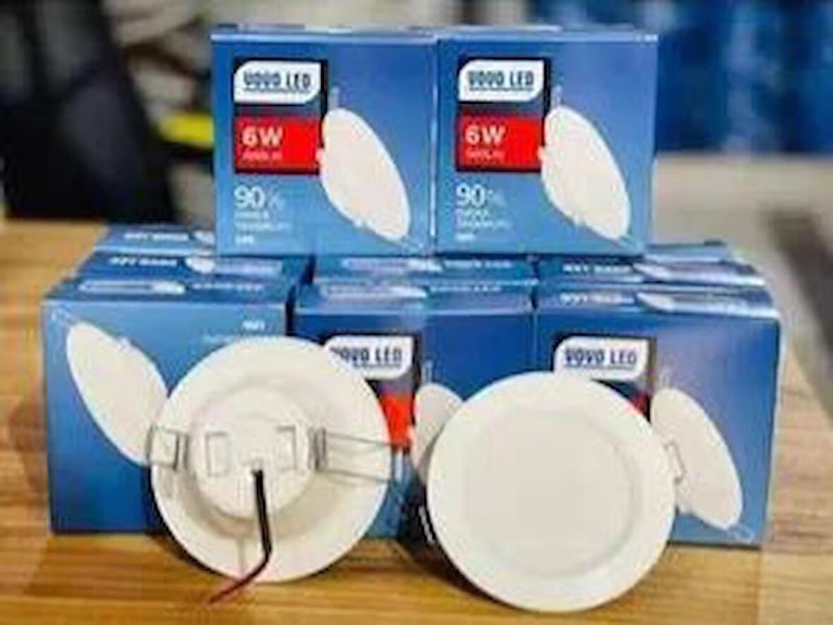  Vovo Led Spot 6 Watt Led Spot Lamba Beyaz Kasa 6500k Beyaz Işık ( Delik Çapı 6,5 Cm )