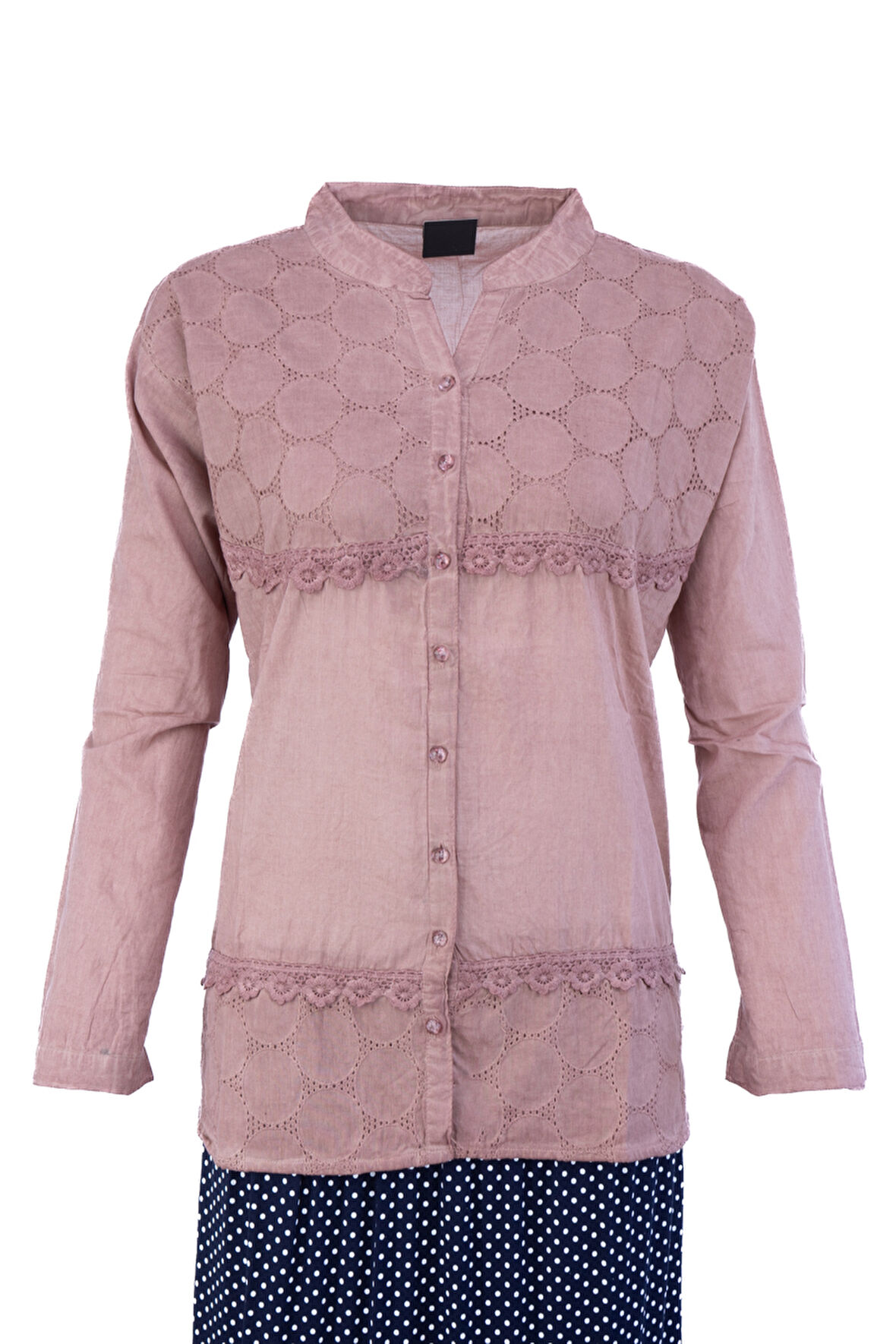 Oppland Kadın Bluz Şile Bezi Keten %100 Saf Pamuk Dokuma Kumaş Pırlanta Model Çok Hafif Serin Tutar