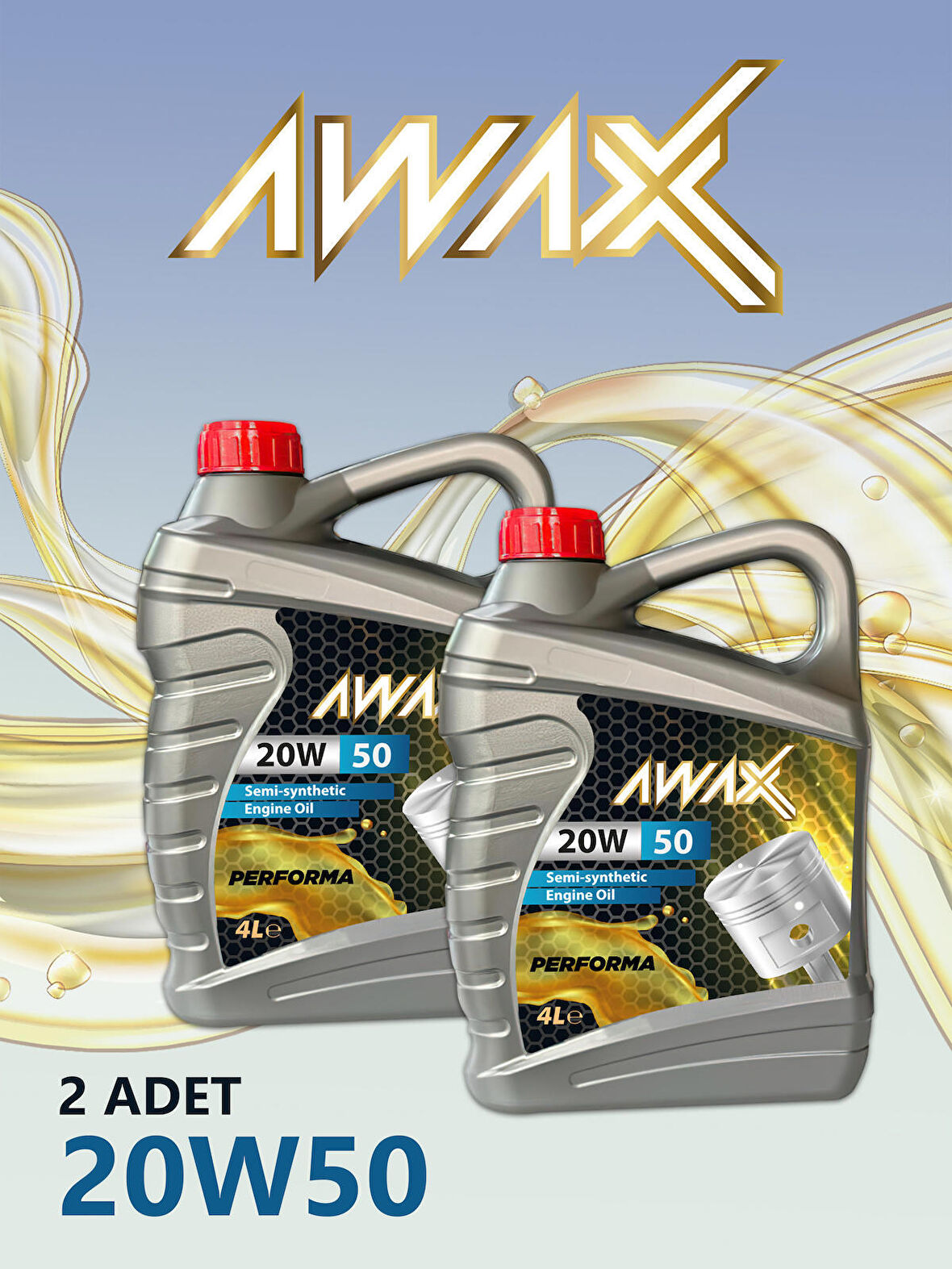 20W/50 - 4 Litre 2 Adet (4x2)